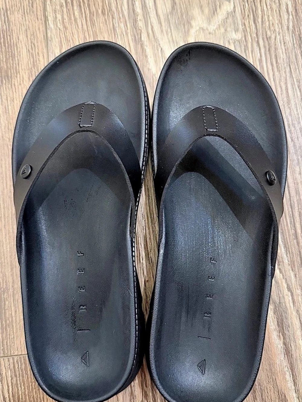 Reef Cushion Sol Hi Black Platform Sandals